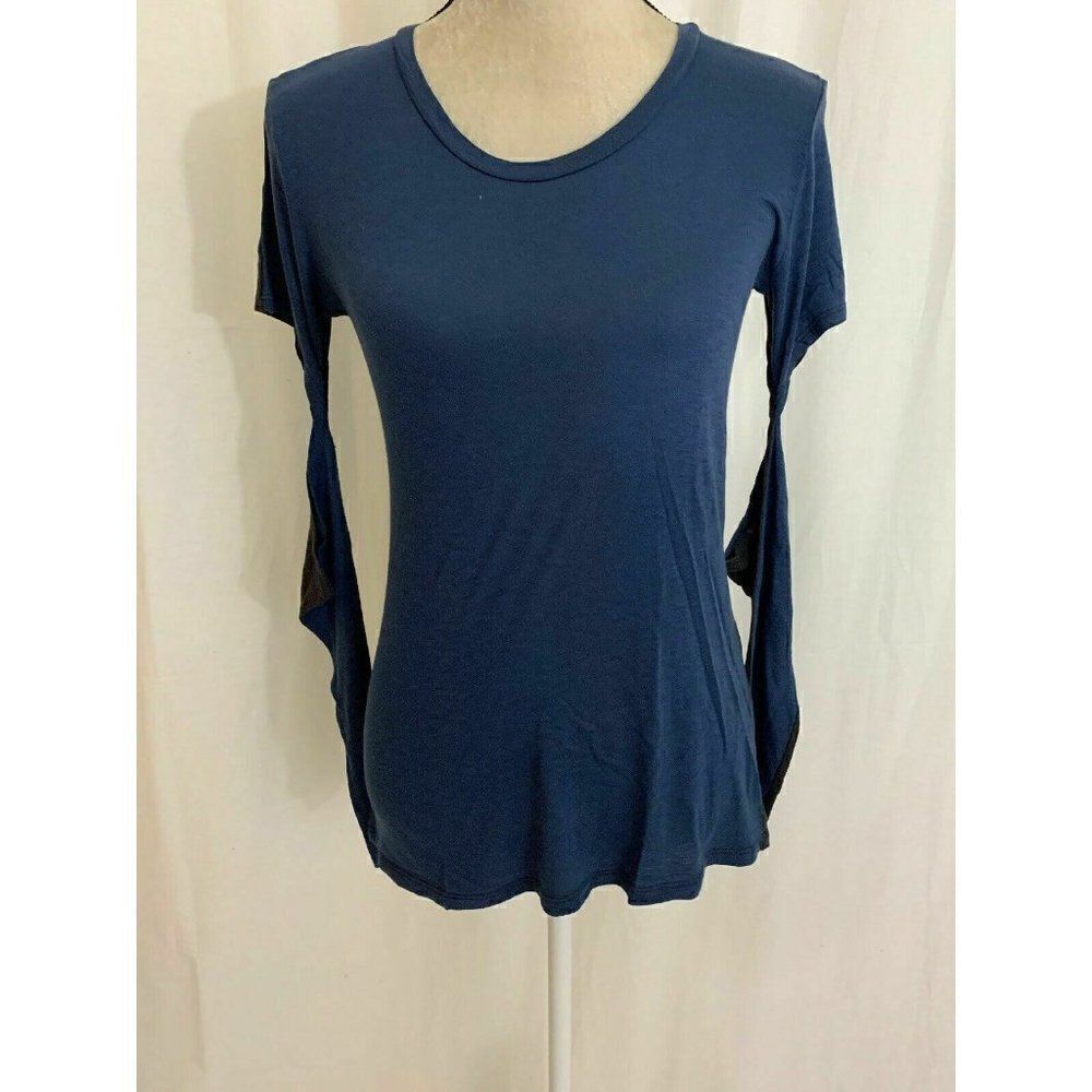 Blue Life Navy Blue Black Long Sleeve t shirt top